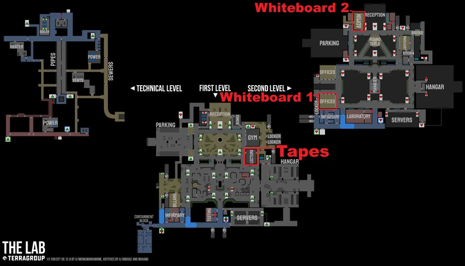 A.P. em The Lab — Locais marcados no mapa