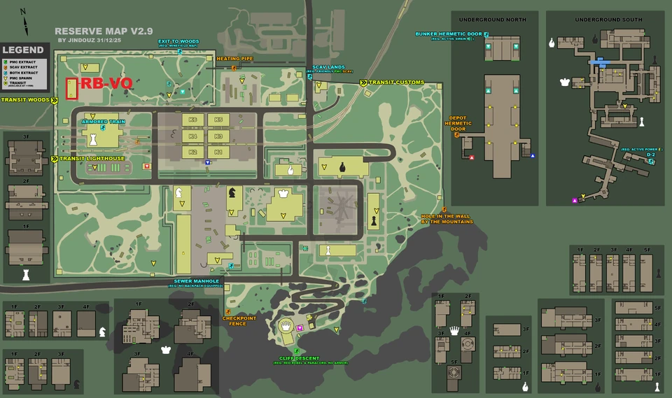 Reserve — Localização no mapa.