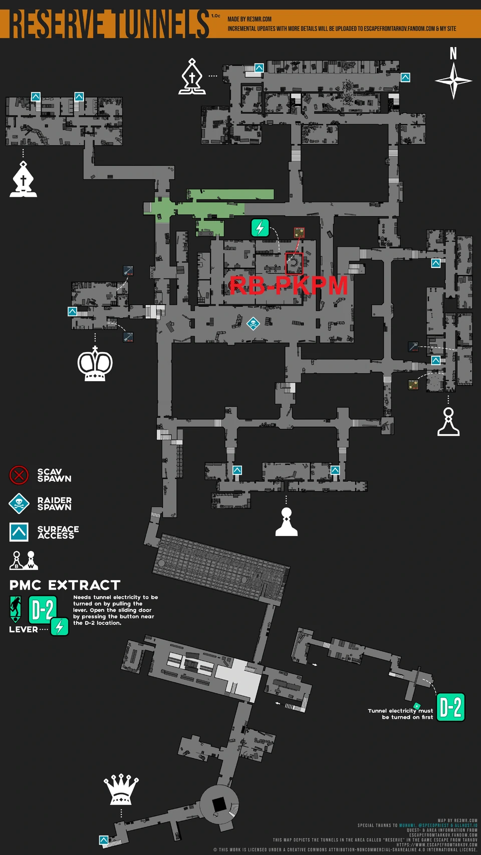 Reserve — Localização no mapa.