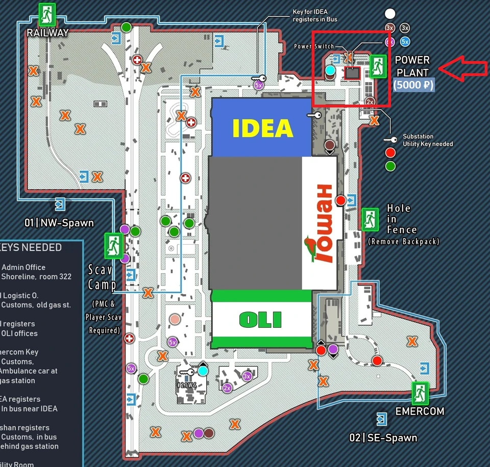 Instalação Cobalt em Interchange — Usina marcada no mapa