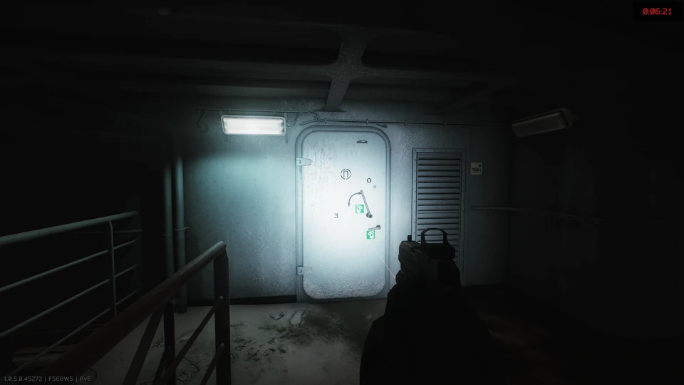 Porta de código no nível 6 — Porta que deve ser deslacrada