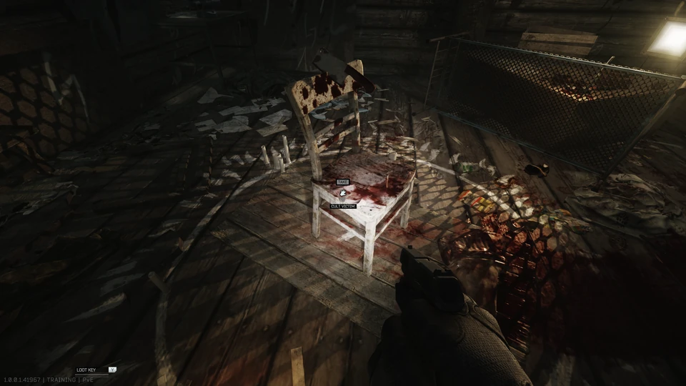 Casa de tortura em Lighthouse — Ponto 2: sobre a cadeira