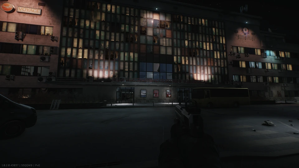 Cartão Black Division na passagem de serviço — Edifício MS do Terminal portuário.