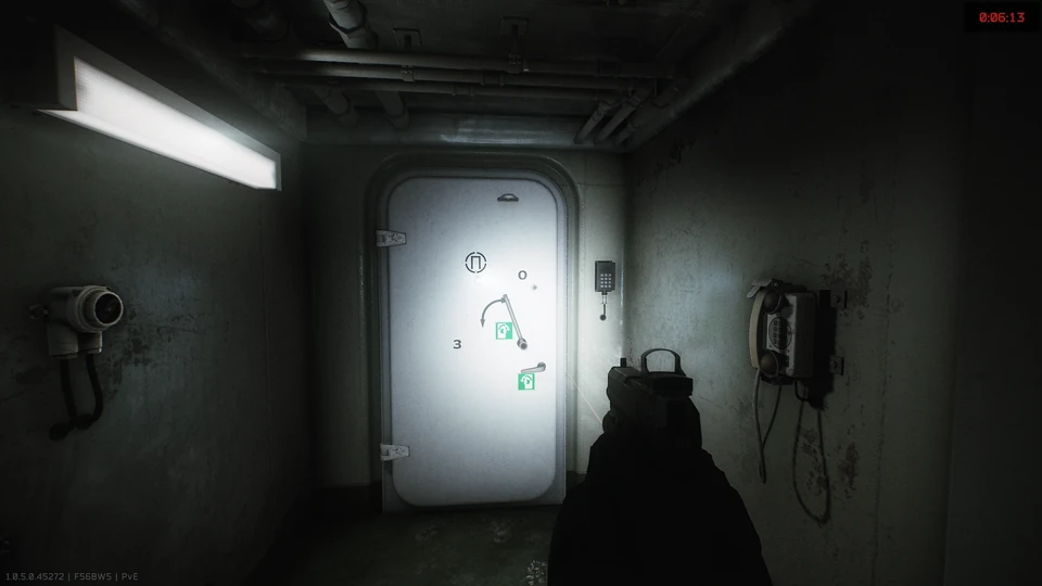 Porta de código no nível 6 — Porta com fechadura de código