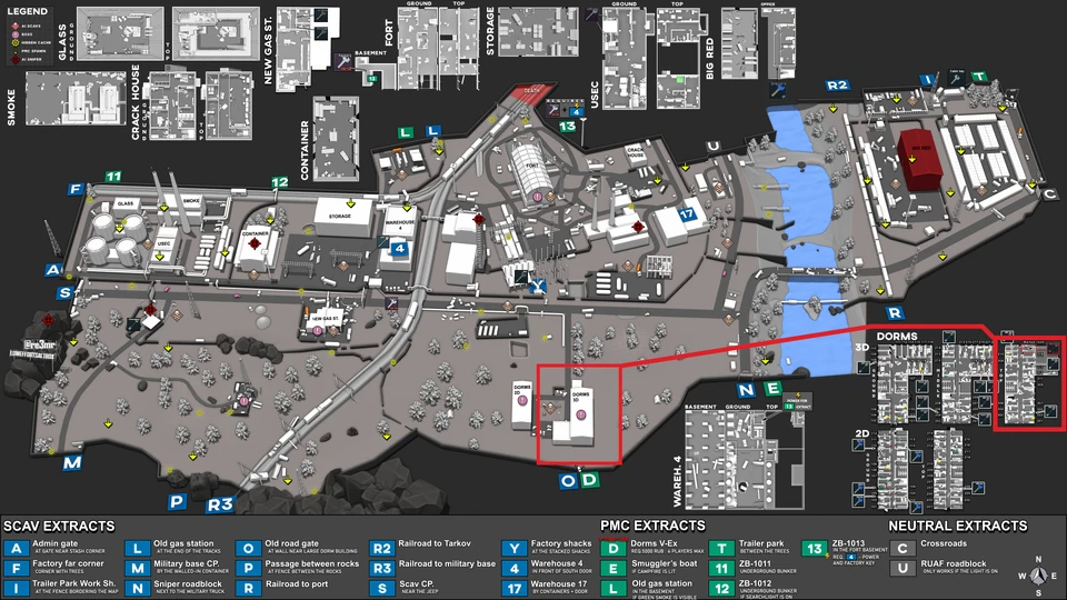 Customs — Localização no mapa.