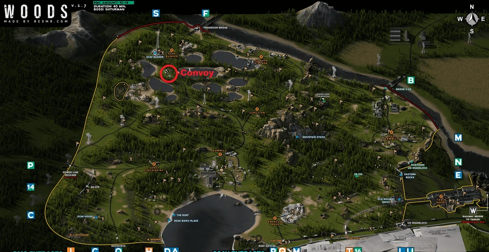 Ler o patch Bogatyrs — Comboio marcado no mapa